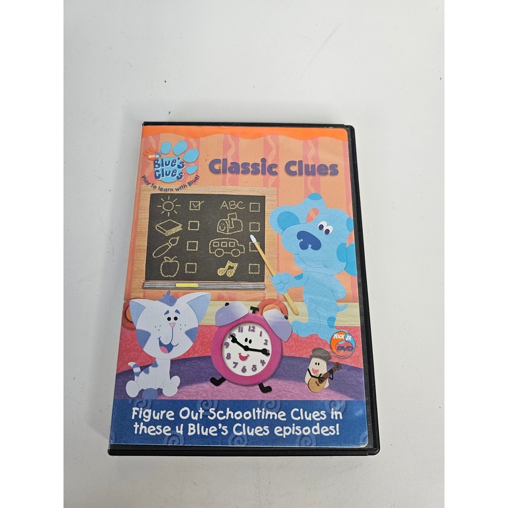Blues Clues Classic Clues DVD 2004 Nick Jr Steve 4 Episodes Educational Kids